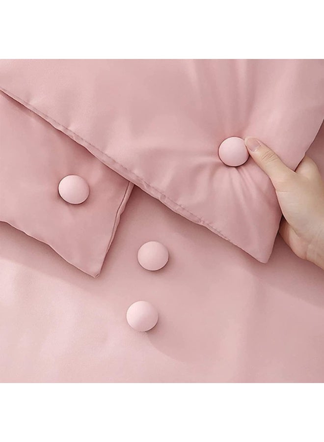 مجموعة مشابك تثبيت اللحاف مكونة من 12 قطعة - مشابك بلاستيكية قوية مزدوجة الجوانب لتثبيت الألحفة والوسائد والستائر، ومنع انزلاقها، والحفاظ على الفراش مرتبًا ومريحًا - Image 2